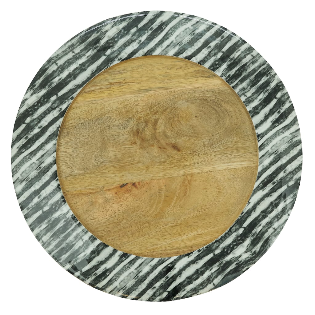 Stripe Rim Design Table Charger (Set of 4)