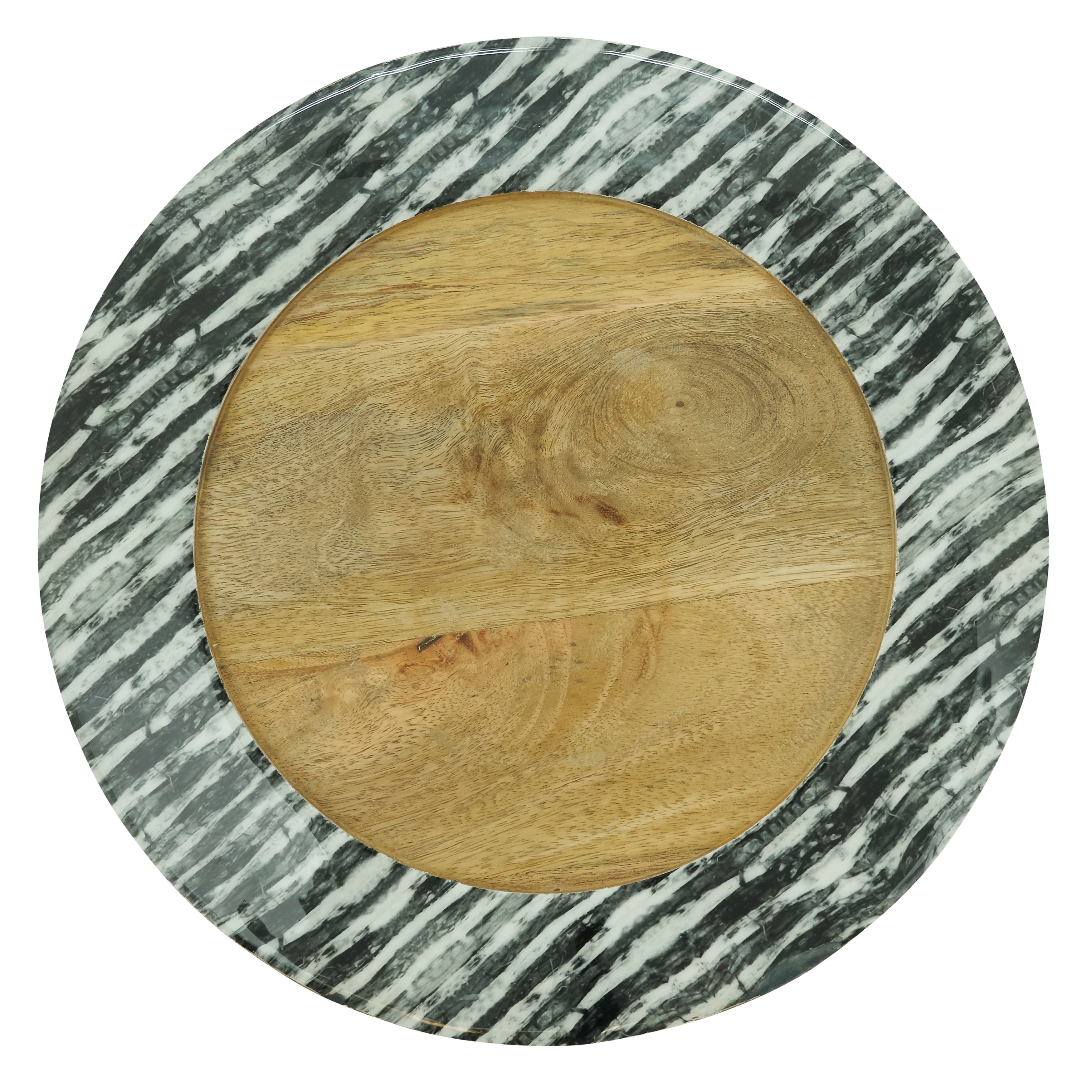 Stripe Rim Design Table Charger (Set of 4)