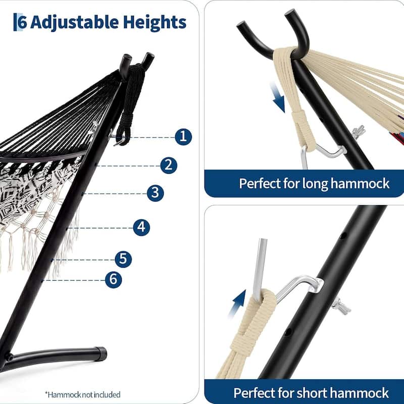 Portable Heavy Duty 9 FT Hammock Stand 450-Pound Capacity for Outside, Patio, Backyard - 9 FT