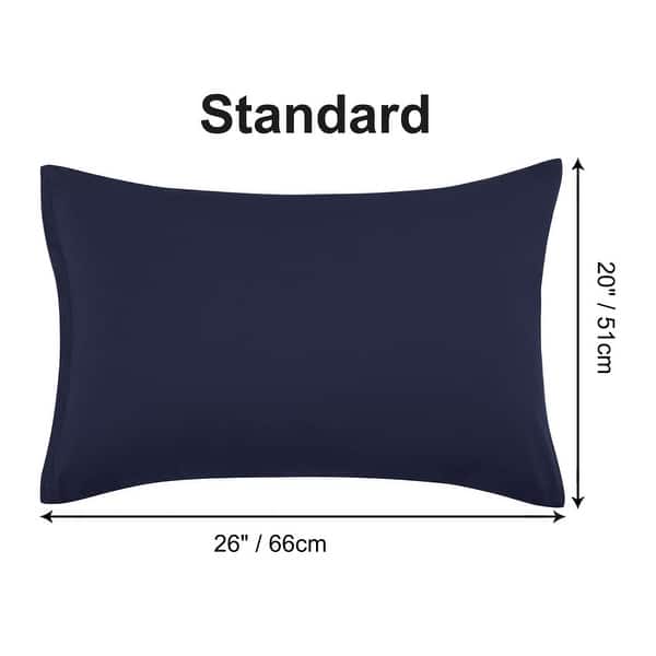 dimension image slide 30 of 39, 2 Pcs Zippered Pillowcases, Brushed Microfiber Pillow Case Cover