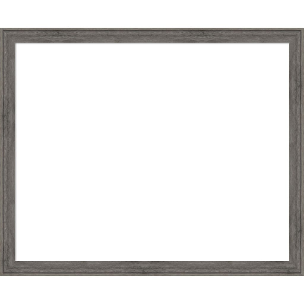 Amanti Art Regis Barnwood Grey Narrow Framed Dry Erase Magnetic Board