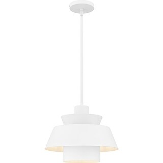 Lumi 1-Light Matte White Pendant