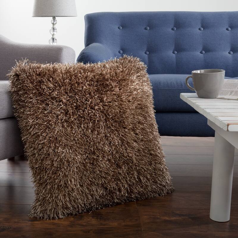 Oversized Floor or Throw Pillow Square Shag FauxFur by Windsor Home