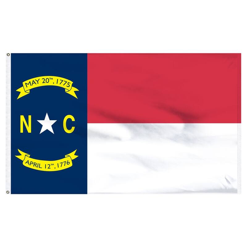 3'x5' State of North Carolina Outdoor Nylon Flag