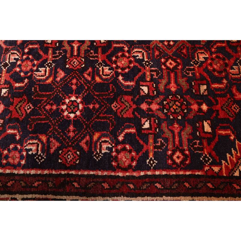 ECARPETGALLERY Hand-knotted Andelz Dark Navy Wool Rug - 3'5 x 10'8