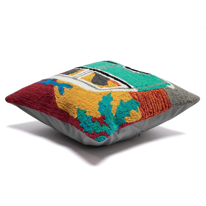 Liora Manne Frontporch Beach Trip Indoor/Outdoor Pillow Sunset 18" Square