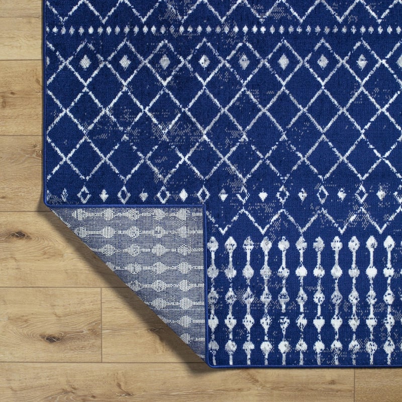 Livabliss Joel Mod Black/Ivory Ombre Geometric Striped Area Rug