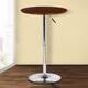 Option Walnut Top and Chrome Base