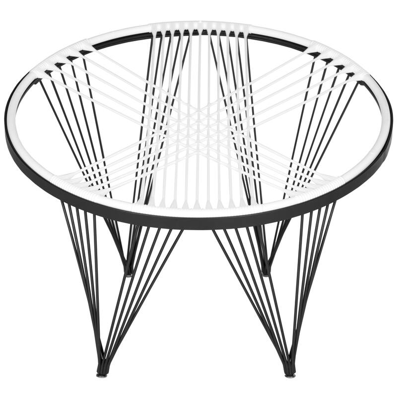 SAFAVIEH Mara Launchpad All White Chair - 36"x36"x28" - 36Wx36Dx28H