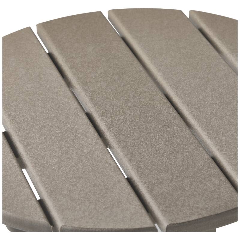 Laguna Outdoor Folding Adjustable Adirondack Chair with Hideaway Ottoman & Round Side Table