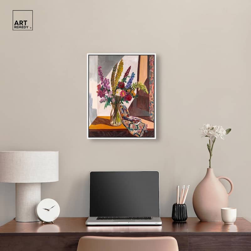 Warm Tones and Blooms Canvas by Art Remedy