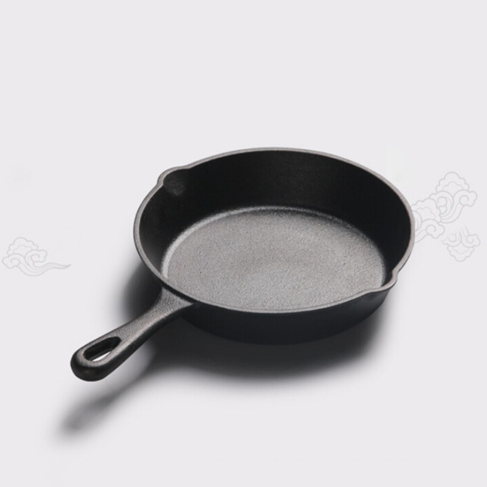 Cast Iron Skillet Non-stick Frying Pan Cooking Pot Restaurant Chef Cookware
