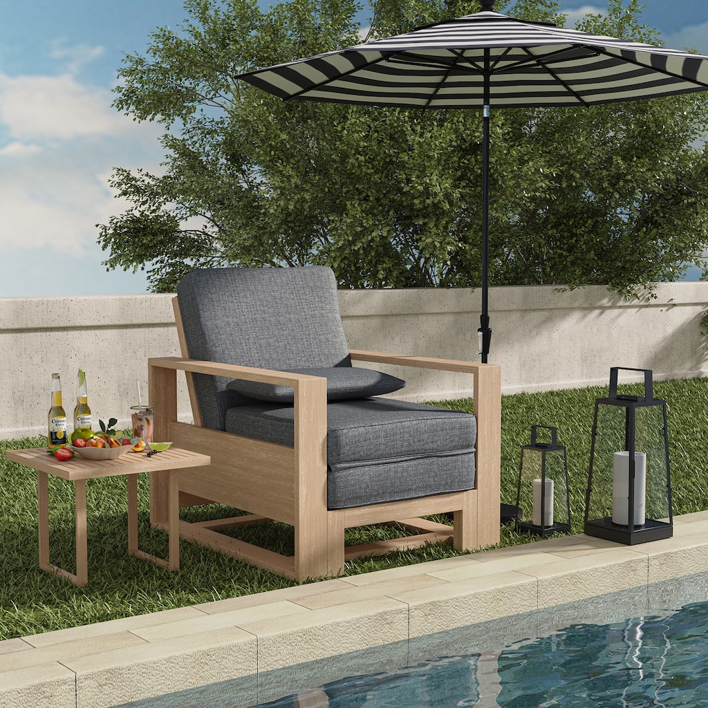 Modern Valentino Outdoor Chaise Lounge by HULALA HOME