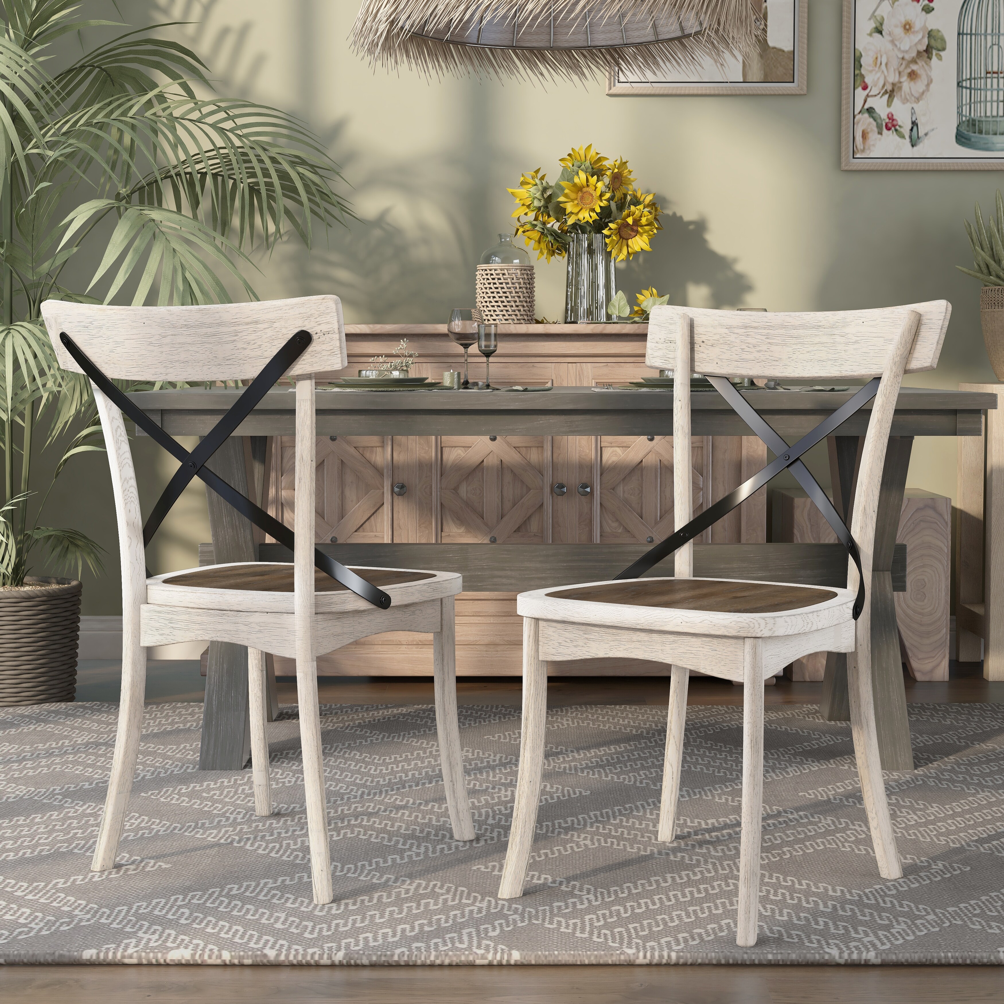 Antique farmhouse dining best sale chairs