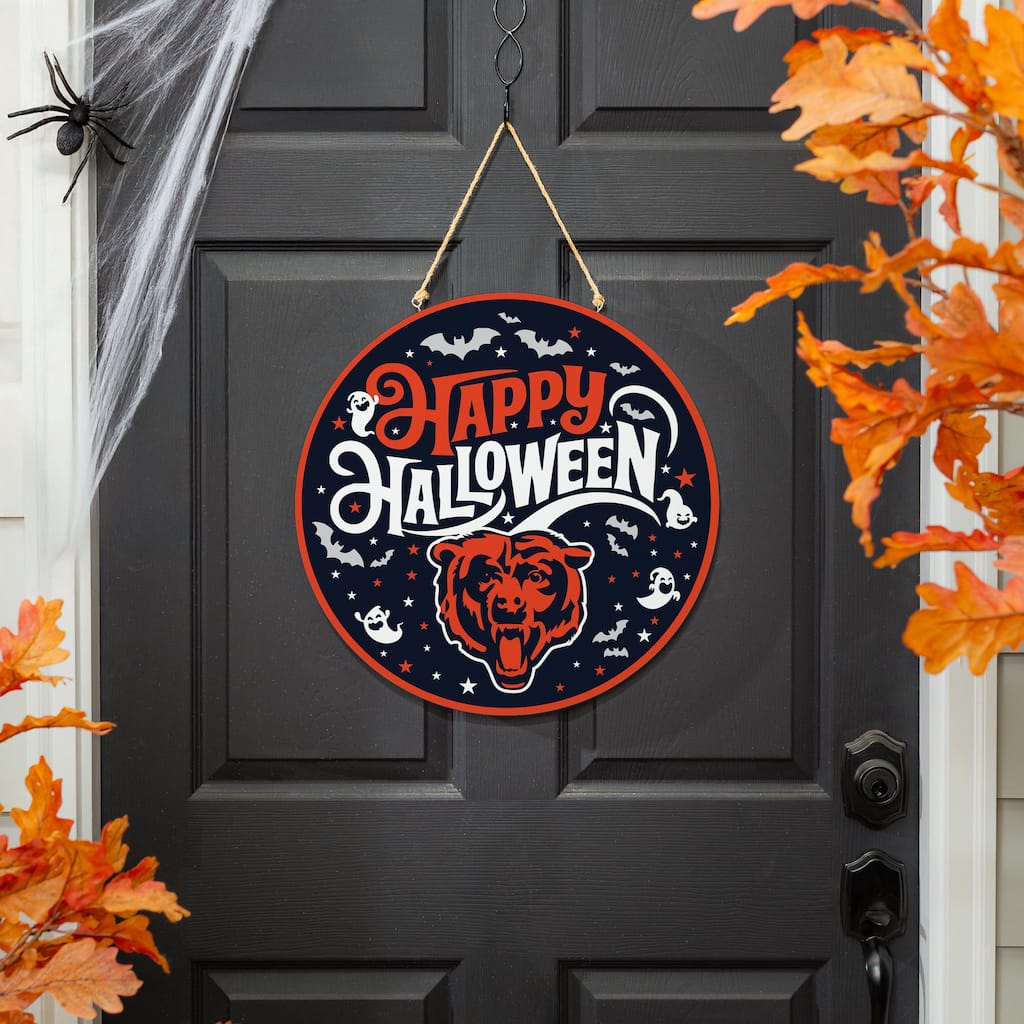 Chicago Bears 18" x 18" Halloween Door Décor Wall Sign