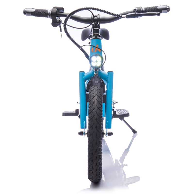 24V Kids Ride On Electric Dirt Bike,300W Super Power Motor,16in Wheels,Adjustable Seat Height,Hand-Operated Brakes