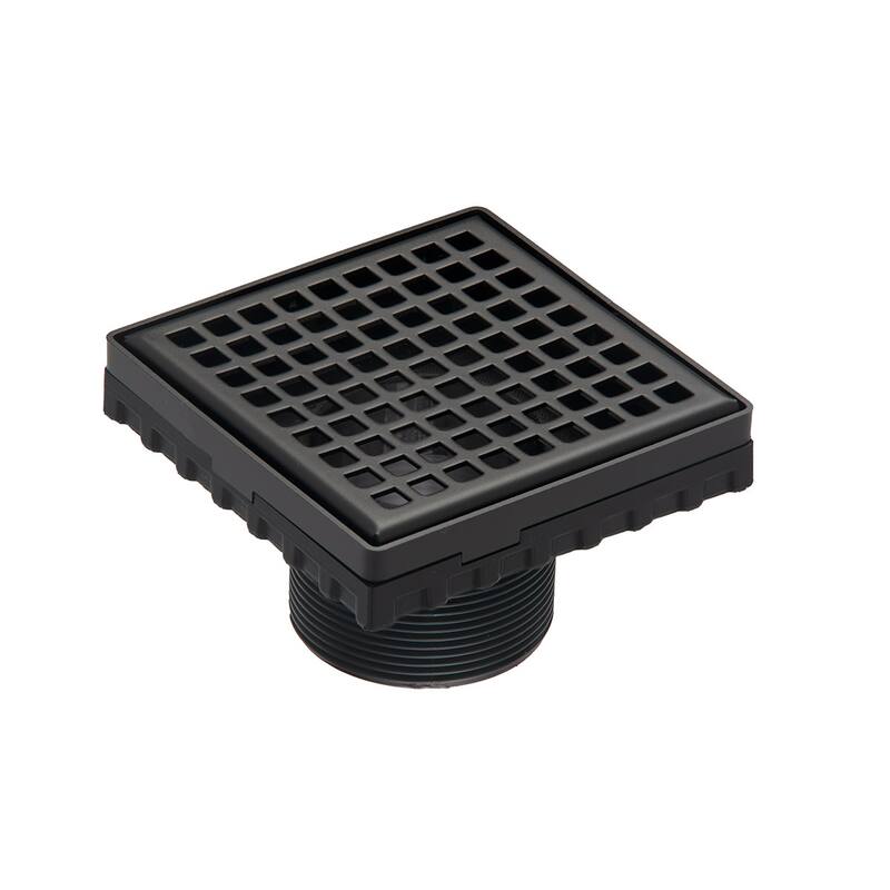 Infinity Drain LQ4-2 4"x4" LQD 4 Squares Pattern Center Drain - 2"