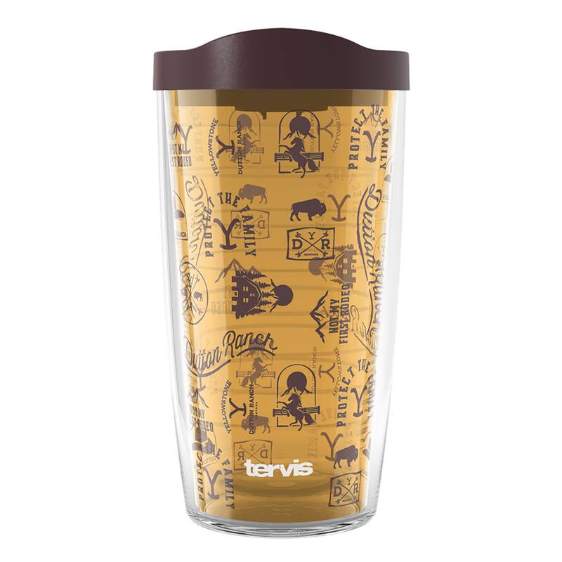 Tervis Yellowstone Not My First Rodeo Made in USA Double Walled Insulated Travel Tumbler, Classic - 16oz