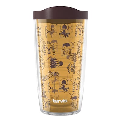 Tervis Yellowstone Not My First Rodeo Made in USA Double Walled Insulated Travel Tumbler, Classic
