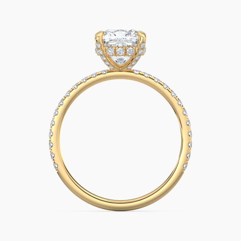 Auriya 14k Gold Lab Grown Cushion Diamond Luxe Hidden Halo Engagement Ring 1.00 to 5.00 ct. tw. (F-G, VS)
