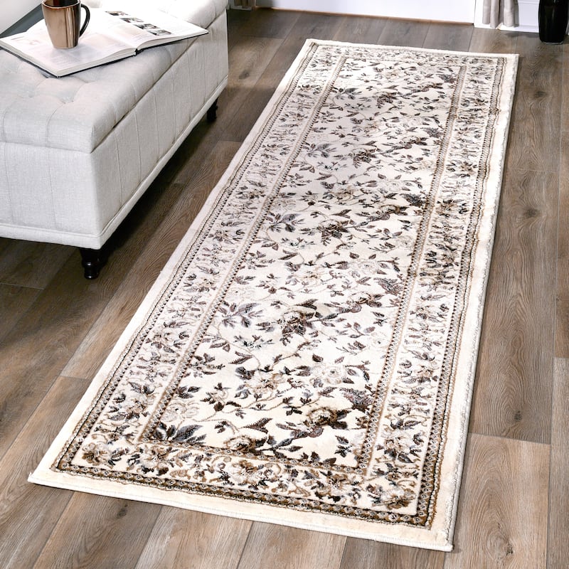 Vaso Collection Area Rug - 2'8'' X 8'1'' - Ivory/Cream