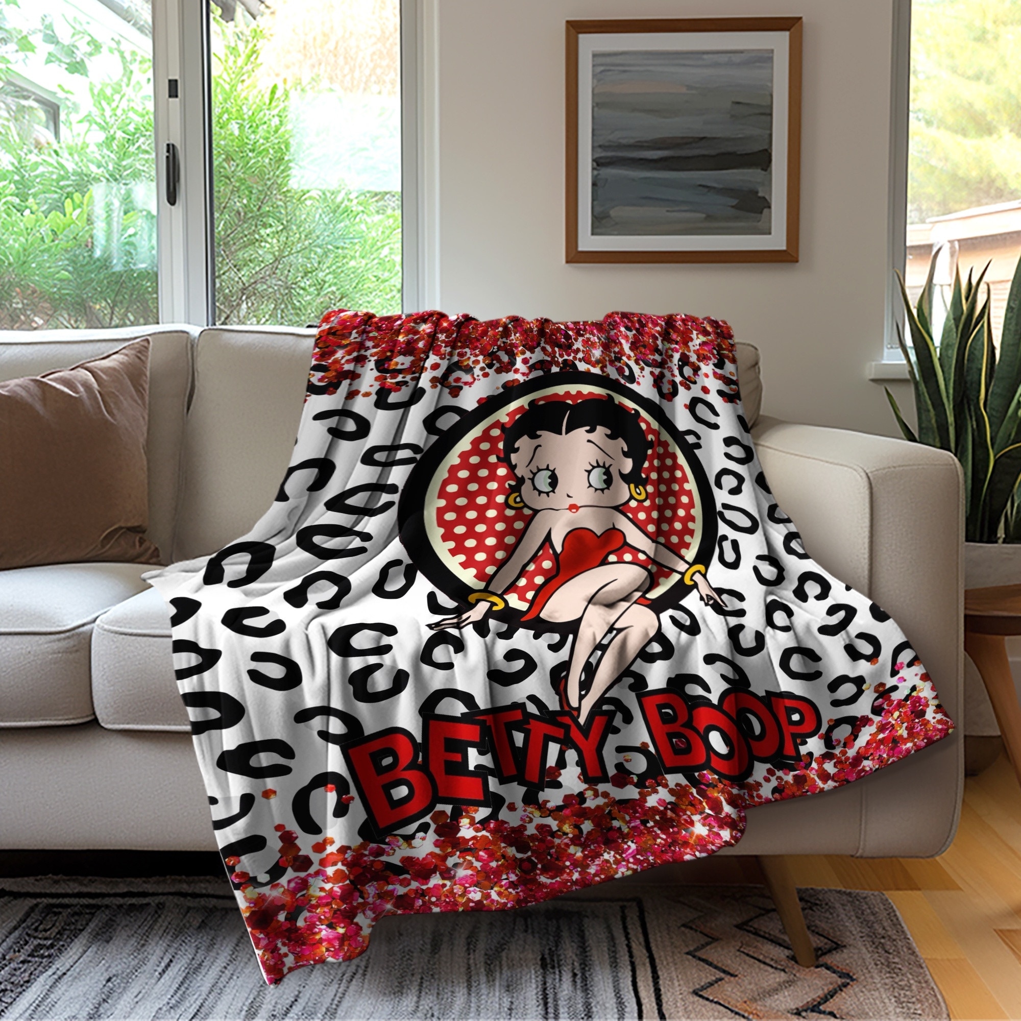 Betty Boop Super Soft Fleece Plush Throw Blanket for Couch - Picture 216 of 374