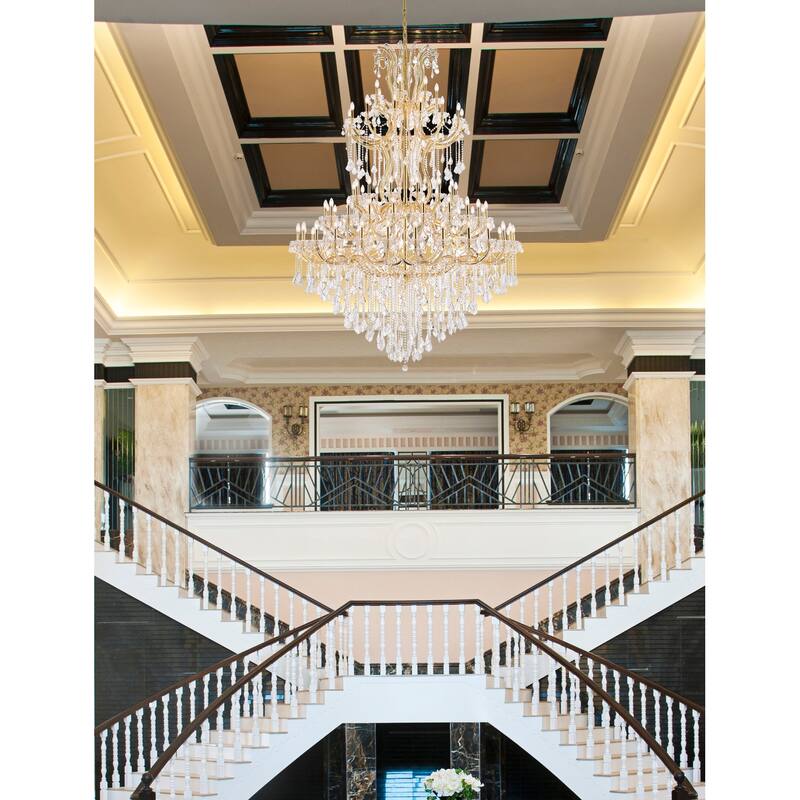 Elegant Lighting 2800G96/RC Maria Theresa 86 Light 72" Wide Crystal