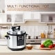 6QT Pressure Cooker, Programmable Instant Cooker Pressure Pot with Slow ...