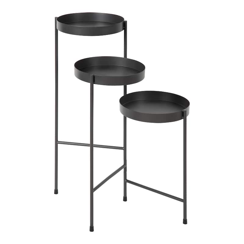 Kate and Laurel Finn Metal 3-tier Modern Plant Stand - 16x21x30