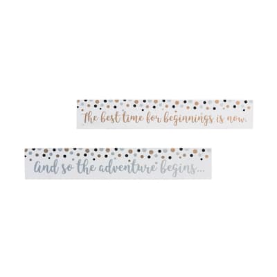 Transpac MDF Beginnings Block Set of 2 Hanukkah Home Decorations