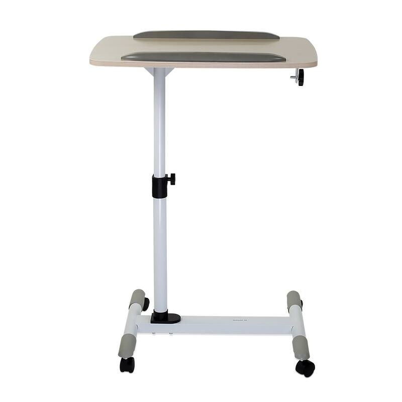 Mount-It! Rolling Laptop Cart, Height Adjustable Bedside Tray With Wheels (MI-7946)