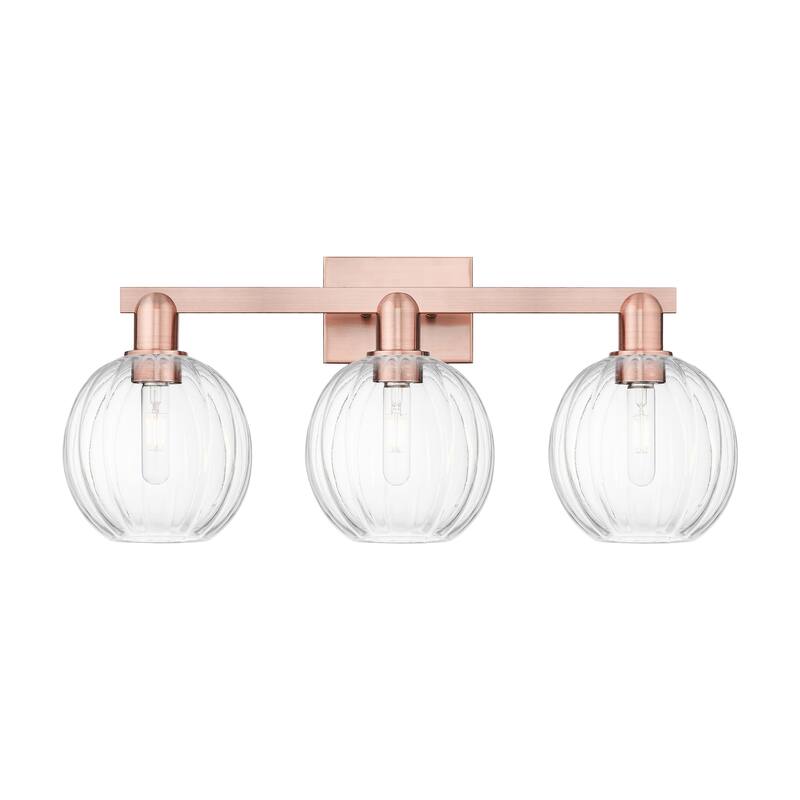 Innovations Lighting Downtown Urban - Preston - 3 Light 26" Globe Shade Bath Vanity Light