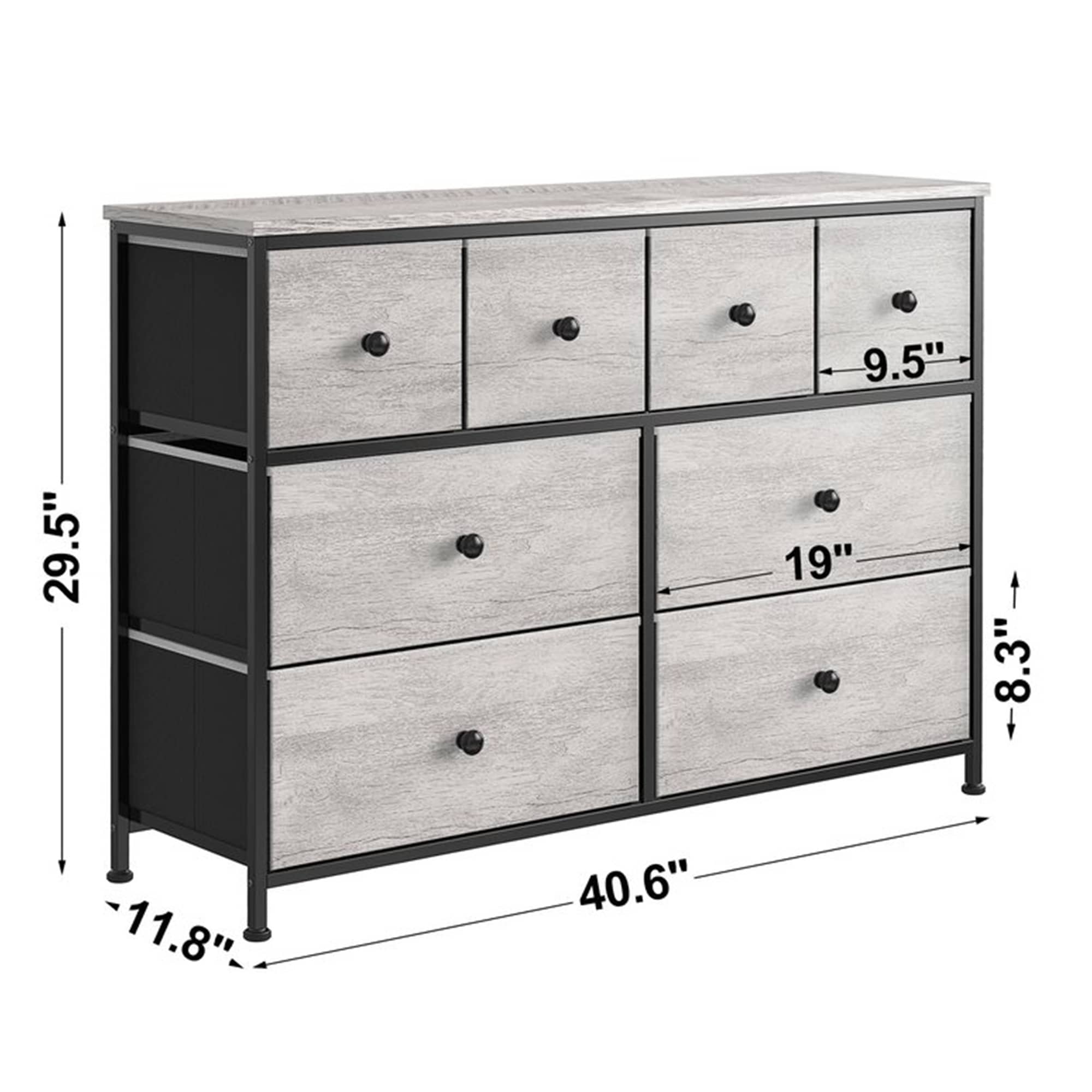 REAHOME 4 Drawer Vertical Storage Organizer Narrow Tower Dresser