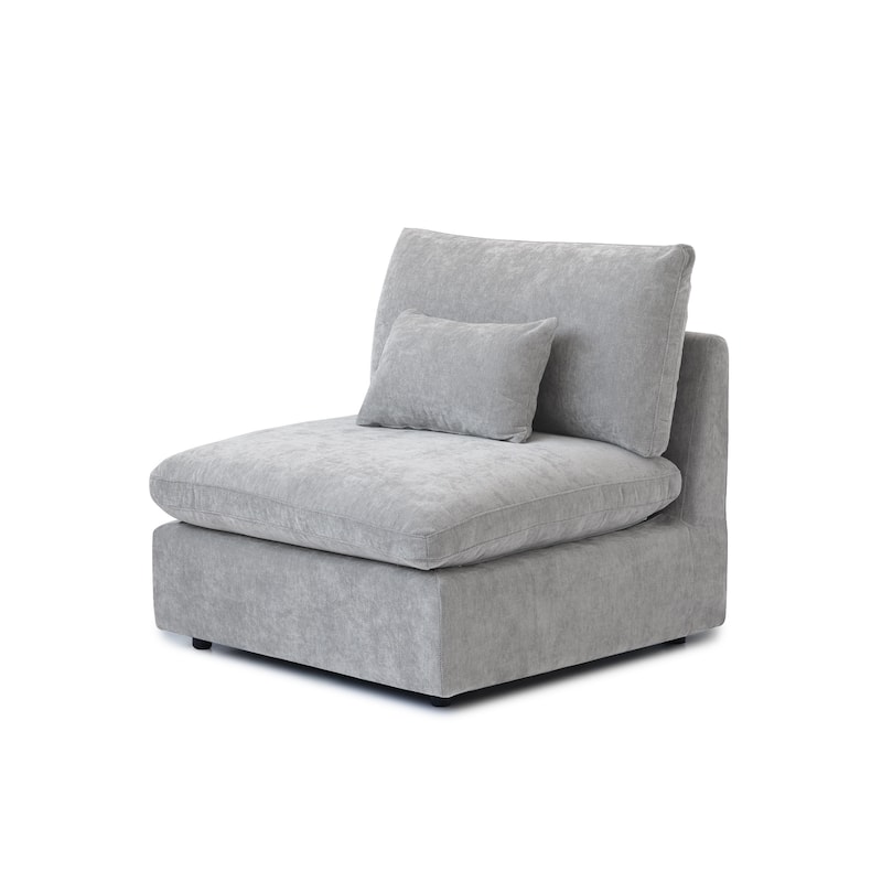 Large Linen Corner Sectional Sofa Couch for Living Room Set
