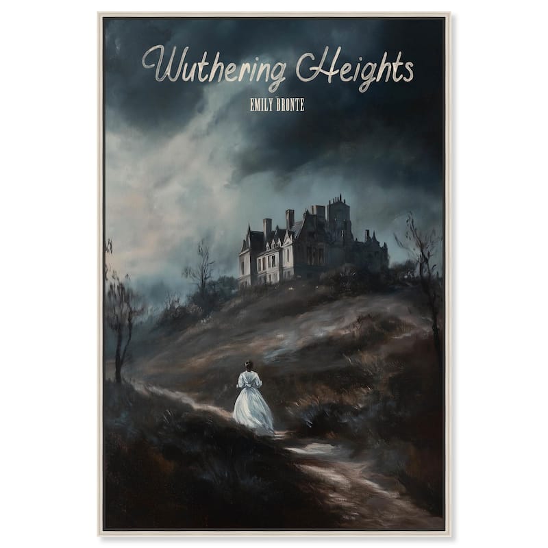 Wuthering Heights Cover Canvas by Art Remedy - Silver - 30" x 45"