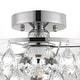 preview thumbnail 24 of 23, WINGBO Small Crystal Ceiling Light Fixture Mini Semi Flush Mount...