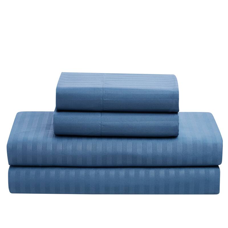 Soft Dobby 8-piece Striped Down Alternative Bed-in-a-Bag Set w/ Sheets