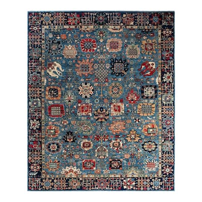 Serapi One-of-a-Kind Hand-Knotted Area Rug - Light Blue, 8' 0" x 9' 8" - 8' 0" x 9' 8"