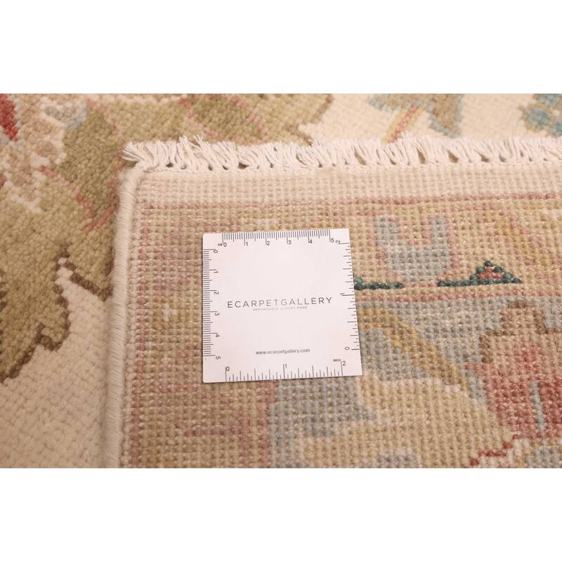 ECARPETGALLERY Hand-knotted Jules Serapi Ivory Wool Rug - 7'11 x 9'11