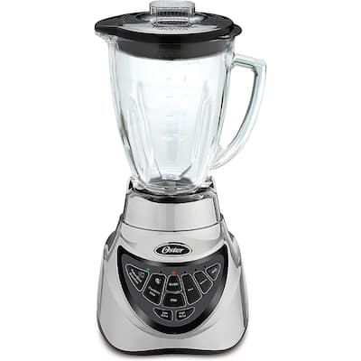 Oster Pro 500 Blender with 2 Pre-Programmed Settings and 6-Cup Glass Jar