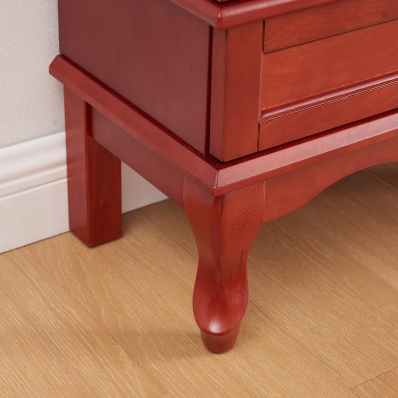 GDF Studio - Display Cabinet with Adjustable Shelves and Drawer.