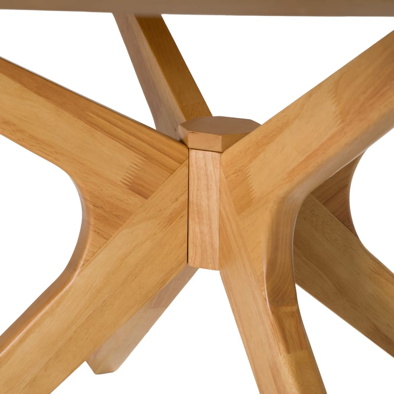 Modrest Prospect Modern Round 59" Natural Oak Dining Table