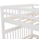 preview thumbnail 10 of 13, Multifunctional Design Bunk Bed with Twin size Trundle, Maximized Storage Space, Sturdy and Durable, White