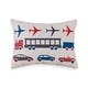 preview thumbnail 4 of 2, Urban Playground Airplane Navy Cotton Quilt Set with 2 Decorative Pillows