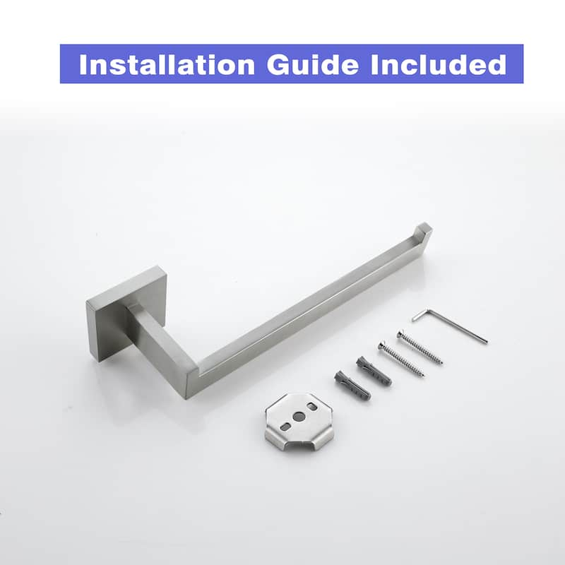 Bath 9 in. Wall Mounted Towel Bar Stainless Hand Towel Holder