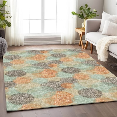 Premium Washable Super Soft Modern Sphere Mayfield Rug