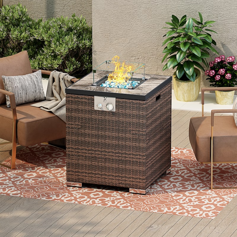 Modern Outdoor Fire Pit Column