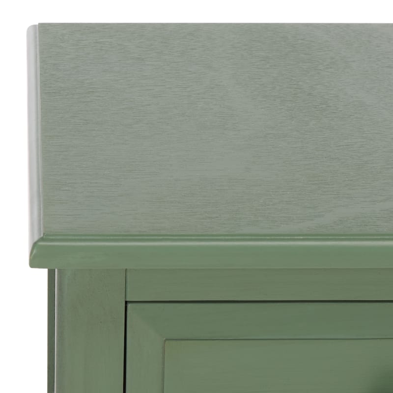 SAFAVIEH Helma Distressed Black Drawer Storage Side Table - 15" x 11.8" x 27.6" - 15"W x 12"D x 26"H