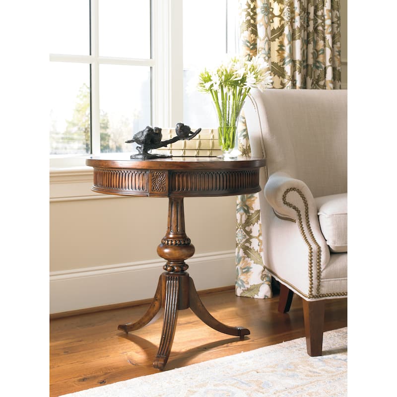 Round Pedestal Accent Table - 24"W x 24"L x 26"H