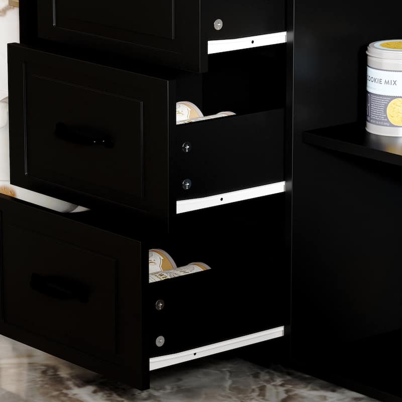 Large Capacity ,6 Drawers ,Multi-Purpose Dog Crate Kennel Furniture